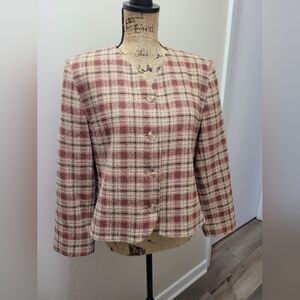 Pendleton Petite Wool Plaid Jacket